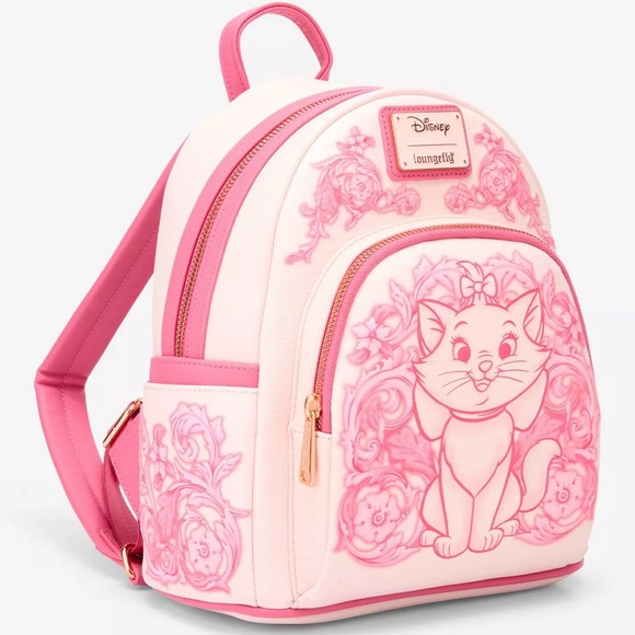 Loungefly Disney the Aristocrats Marie Floral Backpack BoxLunch Exclusive NEW - Picture 2 of 4